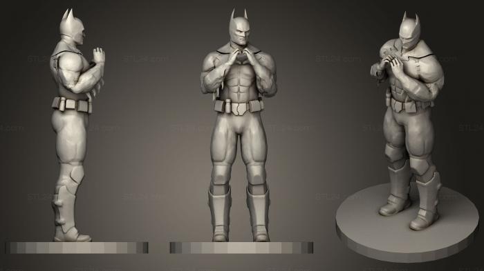 Статуэтки герои, монстры и демоны (Бэтмен 2, STKM_0661) 3D модель для ЧПУ станка